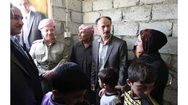 President Barzani Visits Syrian Refugee Camp in Duhok