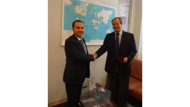 Christopher Cambadelis, the Head of International Relations Department of the France Socialist Party Receives Hemen Hawrami, the Head of KDP Foreign Relations Office