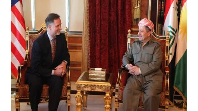 President Barzani, US Ambassador Beecroft Discuss Tensions in Disputed Areas