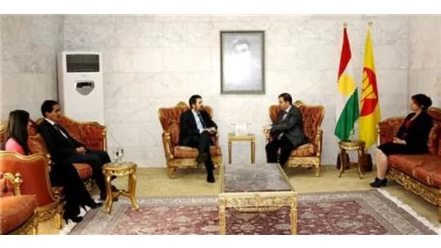 Head of KDP Foreign Relations Office receives British Foreign Affairs Envoy