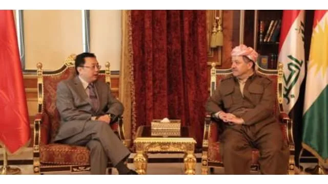 رئيس اقليم كوردستان يستقبل السفير الصيني لدى العراق