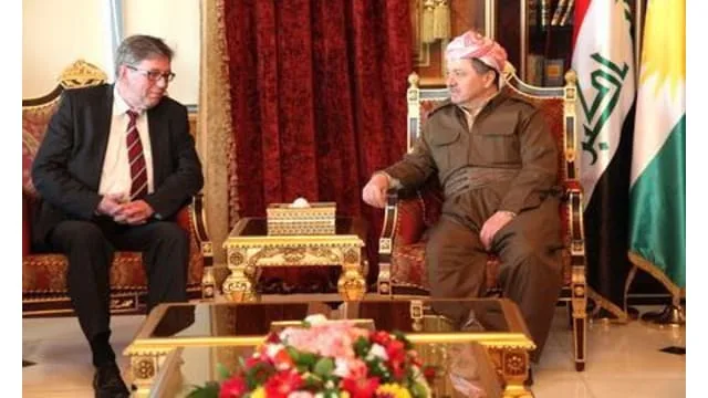 President Barzani meets German Parliament Foreign Relations Committee member Hans Werner