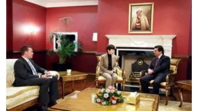The Director of Intelligence and Security of the Kurdistan-region Masrour Barzani received the Australian Ambassador to Iraq