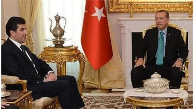 اردوغان و  بارزاني  يؤكدان على ضرورة تعزيز العلاقات بين الطرفين