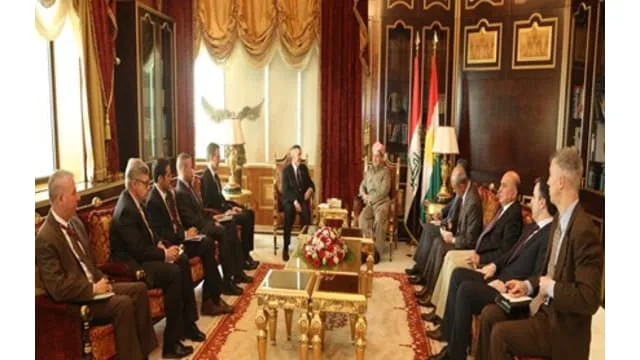 President Barzani receives Lt. Gen. Bednarek