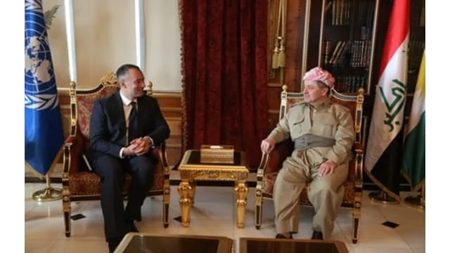 President Barzani stressed the importance of partnership in Iraq in meeting with 
Mr Nicolae Maldinov, the Special Envoy of United Nations Secretary-General in 
Iraq.