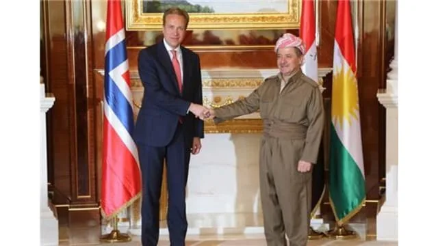 President Barzani receives Norwegian Foreign Ministry delegation