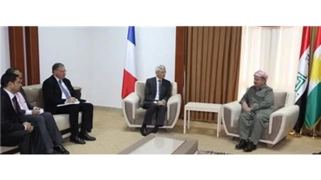 President Barzani receives French ambassador to discuss latest developments in Kurdistan