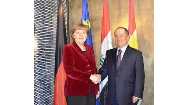 President Barzani meets Chancellor Merkel in Munich
