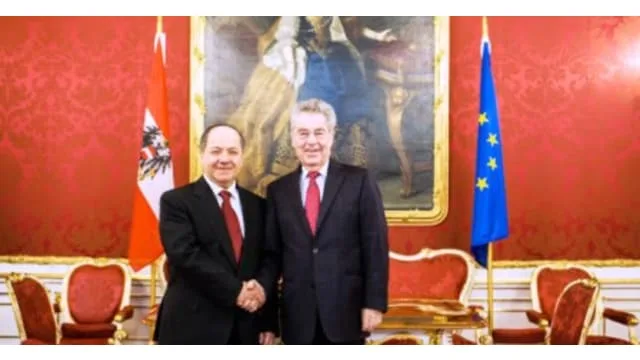Barzani meets Austrian President in Vienna