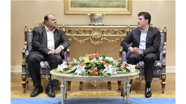 Nechirvan Barzani discusses strengthening relations between Erbil and Tehran with Iranian delegation