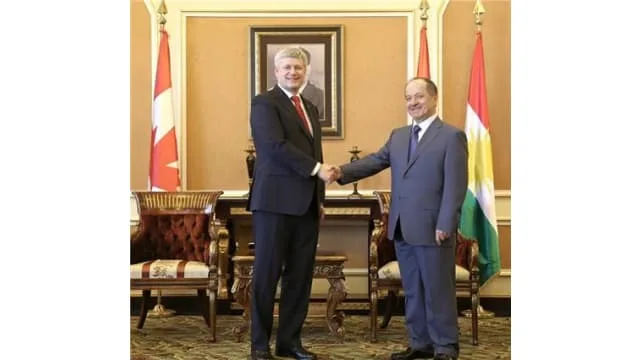 Kurdistan Region President meets Canadian Prime Minister