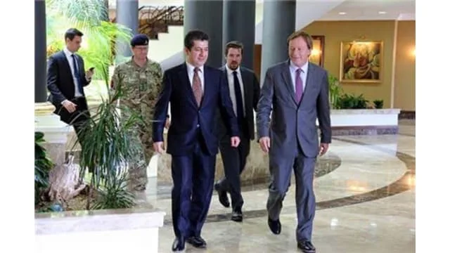 Chancellor Barzani receives UK Ambassador to Iraq for talks in Kurdistan