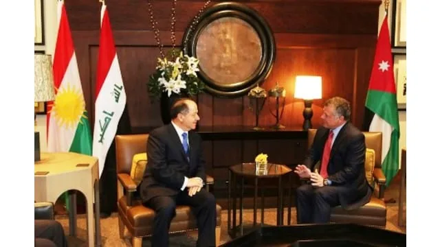الرئيس بارزاني يجتمع مع جلالة العاهل الاردني في عمان