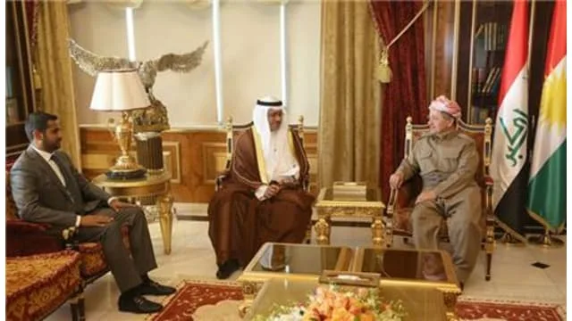رئيس اقليم كوردستان يستقبل القنصل الكويتي في اربيل