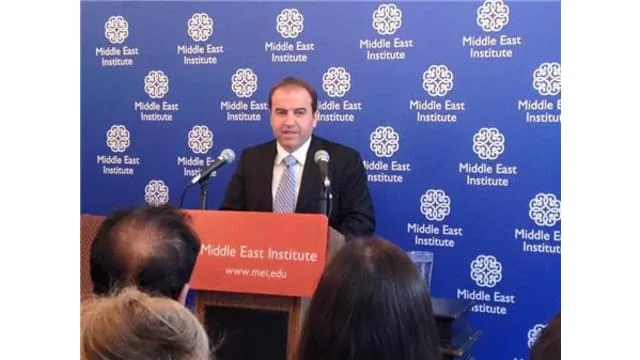 Hawrami presents a seminar at the Middle East Institute in Washington on the dynamics in Iraqi Kurdistan Region
