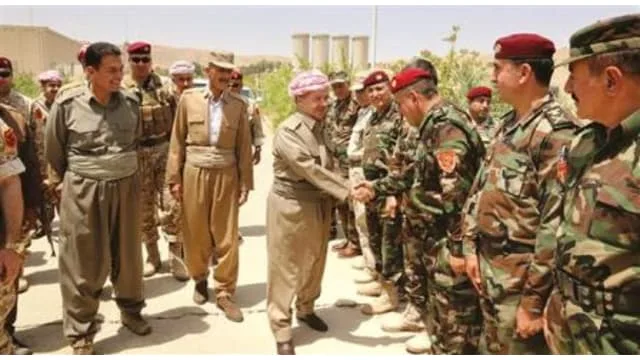 President Barzani visits Peshmerga forces for Eid celebrations