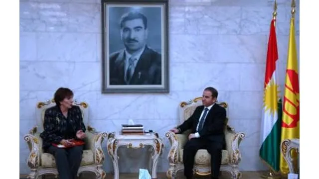 Hawrami discusses bilateral relations with Syriza Party