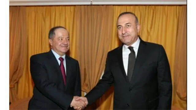 Barzani meets Turkish FM to discuss relations