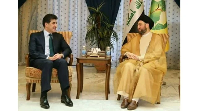 Barzani and Hakim emphasise the importance of relations between Baghdad and Erbil