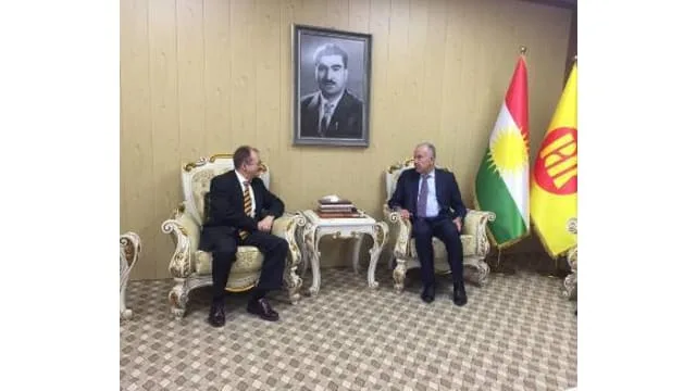 The Head of KDP Foreign Relations Hoshyar Siwaily met with the Deputy Special Representative of the United Nations Secretary-General for Political and Electoral Affairs for Iraq