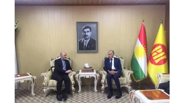 The Head of Foreign Relations Office of the Kurdistan Democratic Party, Hoshyar Siwaily met with MR. Mortaza Abadi the Consul General of the Islamic Republic of Iran in Erbil and the accompanying delegation.