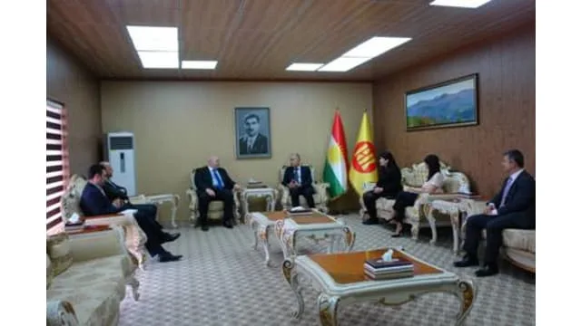 Hoshyar Siwaily meets Jeff Mazur, senior political officer at Consulate General of the United States of America- Erbil.