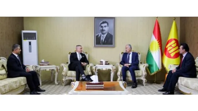 Deputy ambassador of the Kingdom of Sweden in Baghdad visits KDP-FRO in Pirmam