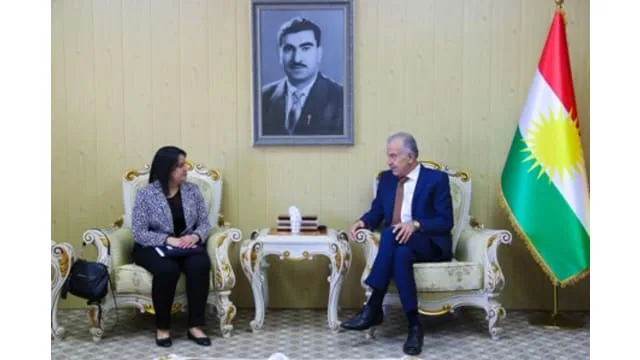 The Head of KDP-FRO  Mr. Hoshyar Siwaily hosted Ms. Zeynab Aliyeva, Head of Political Section in the Canadian Embassy in Kuwait.