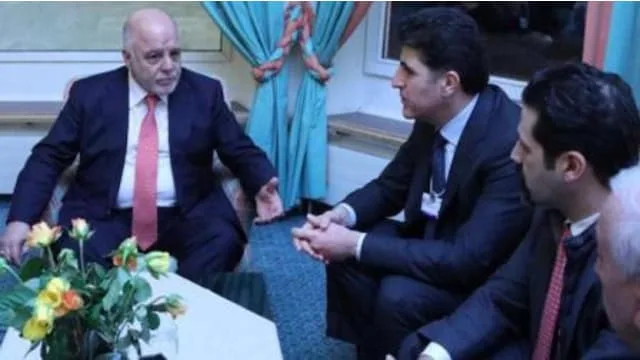 Prime Minister Of Kurdistan regional Goverment (KRG), met thr Iraqi Prime Ministre  government held successful meeting in Davos.