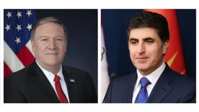 Prime Minister Barzani holds telephone talks with US Secretary of State Pompeo