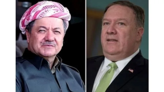President Masoud Barzani, today, 29 August 2018, received a telephone call from US Secretary of State Mike Pompeo.