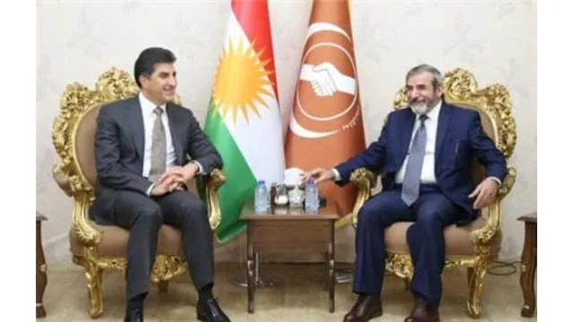 The Vice-President of KDP meets with the Secretary General of The Islamic Union of Kurdistan