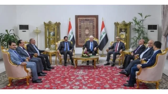 Delegation of Kurdistan Meet with Iraqi President Fouad Maesum