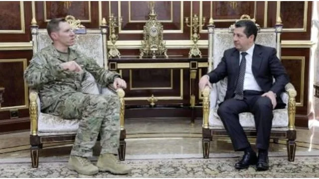 Readout of Chancellor Masrour Barzani’s meeting with Major General Patrick Roberson of Operation Inherent Resolve