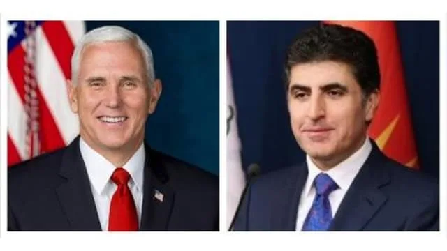 Prime Minister Barzani and Vice President Pence discuss latest developments in Iraq