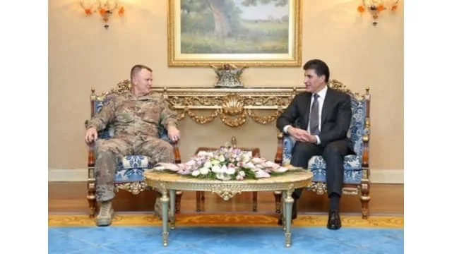 His Excellency Nechirvan Barzani met with a U.S. military delegation led by Lieutenant General Paul Funk and his successor, General Paul Joseph LaCamera, the new commander of the coalition forces in Iraq and Syria.