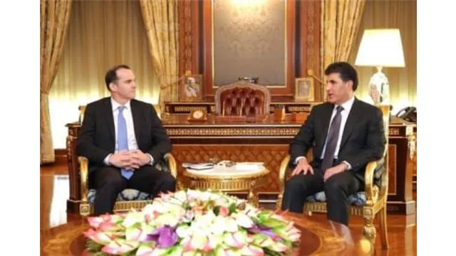 Prime Minister Nechirvan Barzani received Mr. Brett McGurk, U.S. Special Presidential Envoy for the Global Coalition to Counter ISIS and his accompanying delegation.