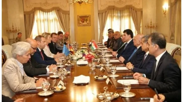 PM N Barzani receives Germany's Defense Minister