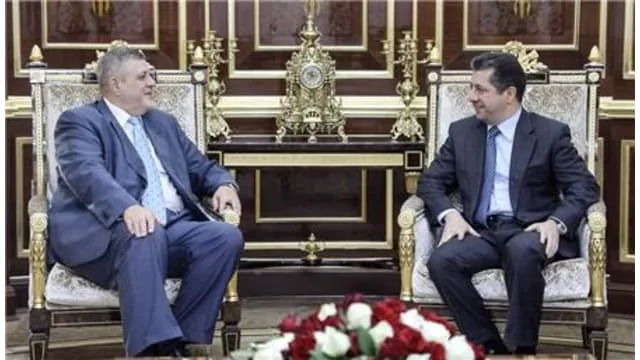 Kurdistan Region Security Council Chancellor Masrour Barzani meets with UN SRSG to Iraq