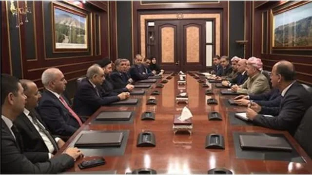 President Masoud Barzani received in Salahadeen on Sunday 14/10/2018, Mr. Ammar al-Hakim and a high-level delegation from the Reform Alliance.