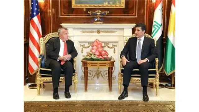 The Prime Minister of Kurdistan Region Nechirvan Barzani meets with US Deputy Secretary of State