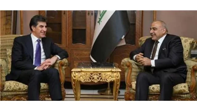 Prime Minster Nechirvan Barzani meets with Adel Abdul Mahdi Prime Minister designate