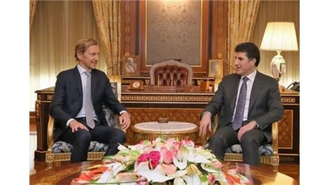 Nechirvan Barzani receives Belgian Ambassador