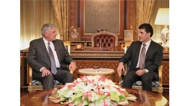 Prime Minister Nechirvan Barzani receives the head of Samaritan's Purse organisation