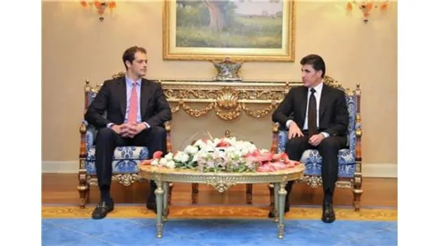 Prime Minister Of Kurdistan Regional Government Nechirvan Barzani , US Deputy Assistant Secretary of State for Iraq and Iran Andrew Peek, Review Erbil-USA-Baghdad Relations
