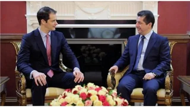 Kurdistan Region Security council Chancellor Masrour Barzan meets with US Deputy Assistant Secretary for Iran and Iraq
