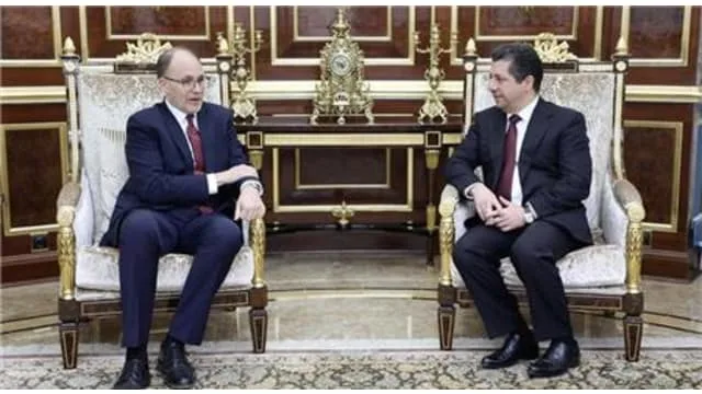 Kurdistan Regional Security Council Chancellor Masrour Barzani's meeting with U.S. Ambassador to Iraq