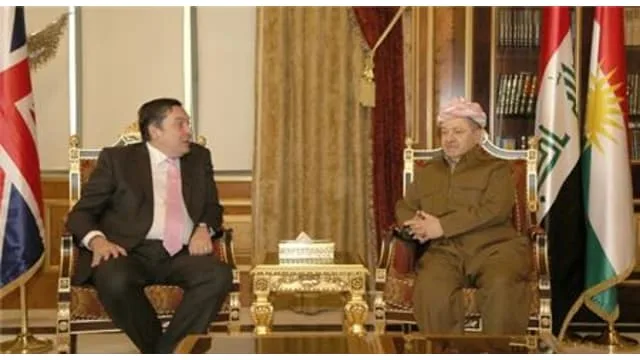 President Masoud Barzani Receives a UK Ambassador to Iraq and Diplomatic Delegation
