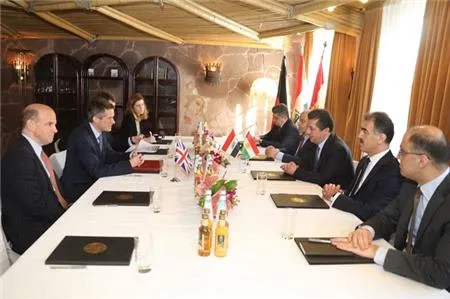 Chancellor Masrour Barzani meets with UK Defense Secretary